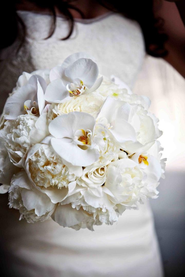 Bouquets Photos - Peony & Orchid Bouquet - Inside Weddings