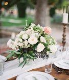 White %26 Blush Centerpiece on White Runner
Photography: Jacqui Cole Photography
Read More:
http://www.insideweddings.com/weddings/alfresco-ceremony-dinner-reception-at-an-elegant-villa-in-miami/1020/ Wood rustic table white linen runner low centerpiece greenery white flowers blush pink ranunculus