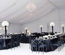 Modern Black & White Tented Reception