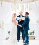 Ceremony in Capri
Photography: Jennifer Fujikawa Photography
Read More:
http://www.insideweddings.com/weddings/destination-wedding-in-italy-with-rooftop-ceremony-sunset-dinner/1354/ destination wedding in capri, bride in galia lahav wedding dress, groom in navy suit, white canopy