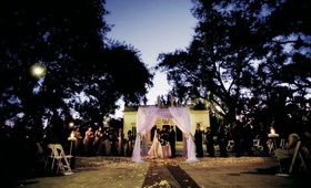 Outdoor Garden Wedding Ceremony
Photography: LaCour Photography
Read More:
http://www.insideweddings.com/weddings/fall-wedding-at-the-vizcaya-museum-and-gardens-in-miami-florida/218/ Outdoor Miami ceremony with white canopy