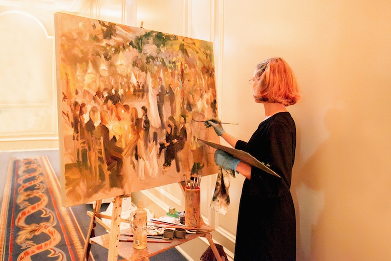 Woman Painting Reception Room
Photography: Michael Carr Photography
Read More:
http://www.insideweddings.com/weddings/traditional-church-ceremony-forest-inspired-reception-in-houston/695/ Live event painter Laura Swytak at Houston wedding