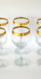 WATER and WINE GLASSES
Photography: ETSY
Read More:
http://www.insideweddings.com/inspiration/board/388/janine-brown/55th-birthday-party/ GLASS GOLD TRIM