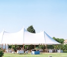 Tented Wedding on Lawn of Inn
