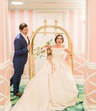 Bride %26 Groom on Luggage Cart
Photography: Kir2Ben Photography
Read More:
http://www.insideweddings.com/weddings/a-millennial-bloggers-festive-post-wedding-styled-shoot-in-florida/994/ The Confused Millennial wedding shoot off shoulder blush gown navy groom suite the colony palm beach