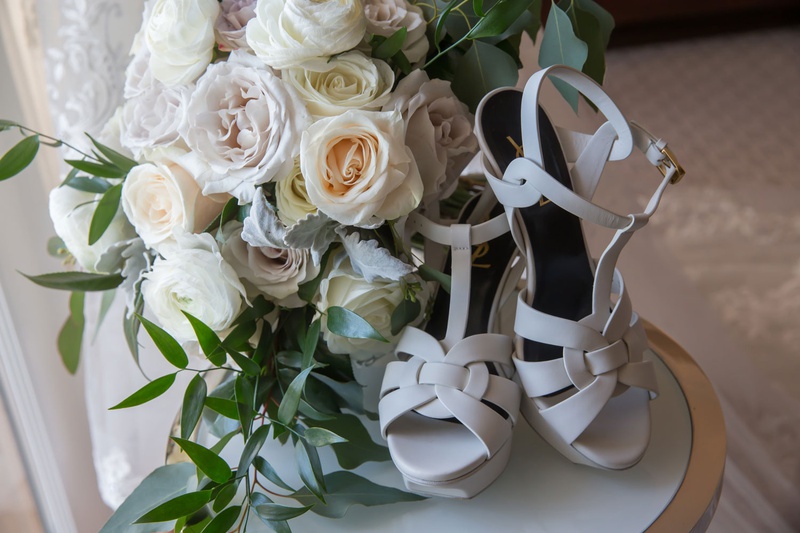 Peep-Toe Designer Heels %26 Bouquet
Photography: Curtis Dahl Photography
Read More:
http://www.insideweddings.com/weddings/spring-outdoor-ceremony-ballroom-reception-with-cultural-elements/1313/ saint laurent wedding shoes with rose and garden rose bouquet t strap sandals peep toe ankle straps