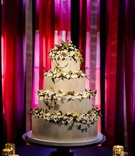 Textured Wedding Cake
Photography: Chrisman Studios
Read More:
http://www.insideweddings.com/weddings/a-facebook-executives-rustic-elegant-northern-california-wedding/470/ Antique white cake with sugar flowers and fruit