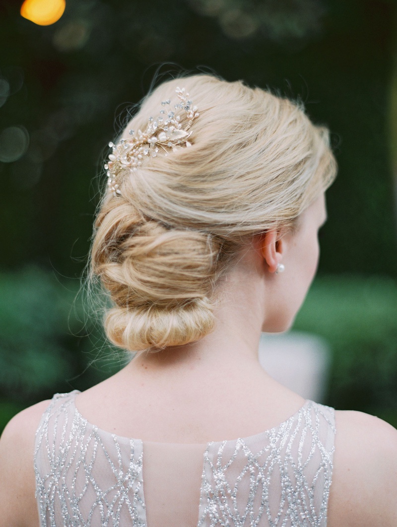 Elegant Pearl %26 Crystal Headpiece
Photography: Mallory Dawn Photography
Read More:
http://www.insideweddings.com/weddings/outdoor-jewish-ceremony-luxe-reception-at-vibiana-in-downtown-la/1259/ bride in lazaro silver sparkle wedding dress with low updo coiffure blonde hair pearl gold crystal