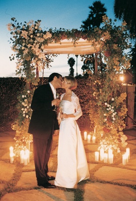 A Sunset Beach Wedding In Santa Barbara California Inside Weddings