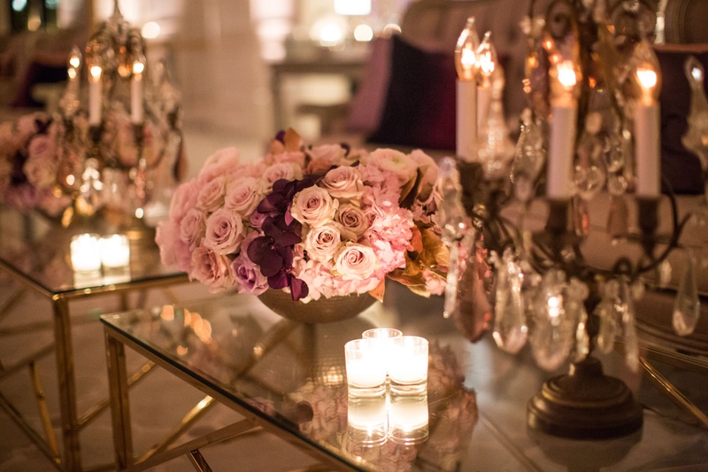 Candlelit Lounge Area Décor
Photography: Samuel Lippke Studios
Read More:
http://www.insideweddings.com/weddings/glamorous-alfresco-ceremony-ballroom-reception-and-after-party/1041/ Wedding after party reception gold coffee table decorated with candle votives candelabra pink roses