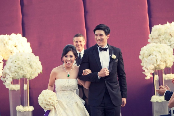 Modern Purple Gold Hollywood Themed Wedding Inside Weddings