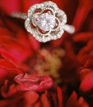 Floral-Shaped Engagement Ring
Photography: Meghan Rose Photography
Read More:
http://www.insideweddings.com/weddings/fairy-tale-winter-styled-shoot-inspired-by-beauty-and-the-beast/926/ beauty beast movie styled wedding shoot floral shaped engagement ring on red flowers unique jewelry