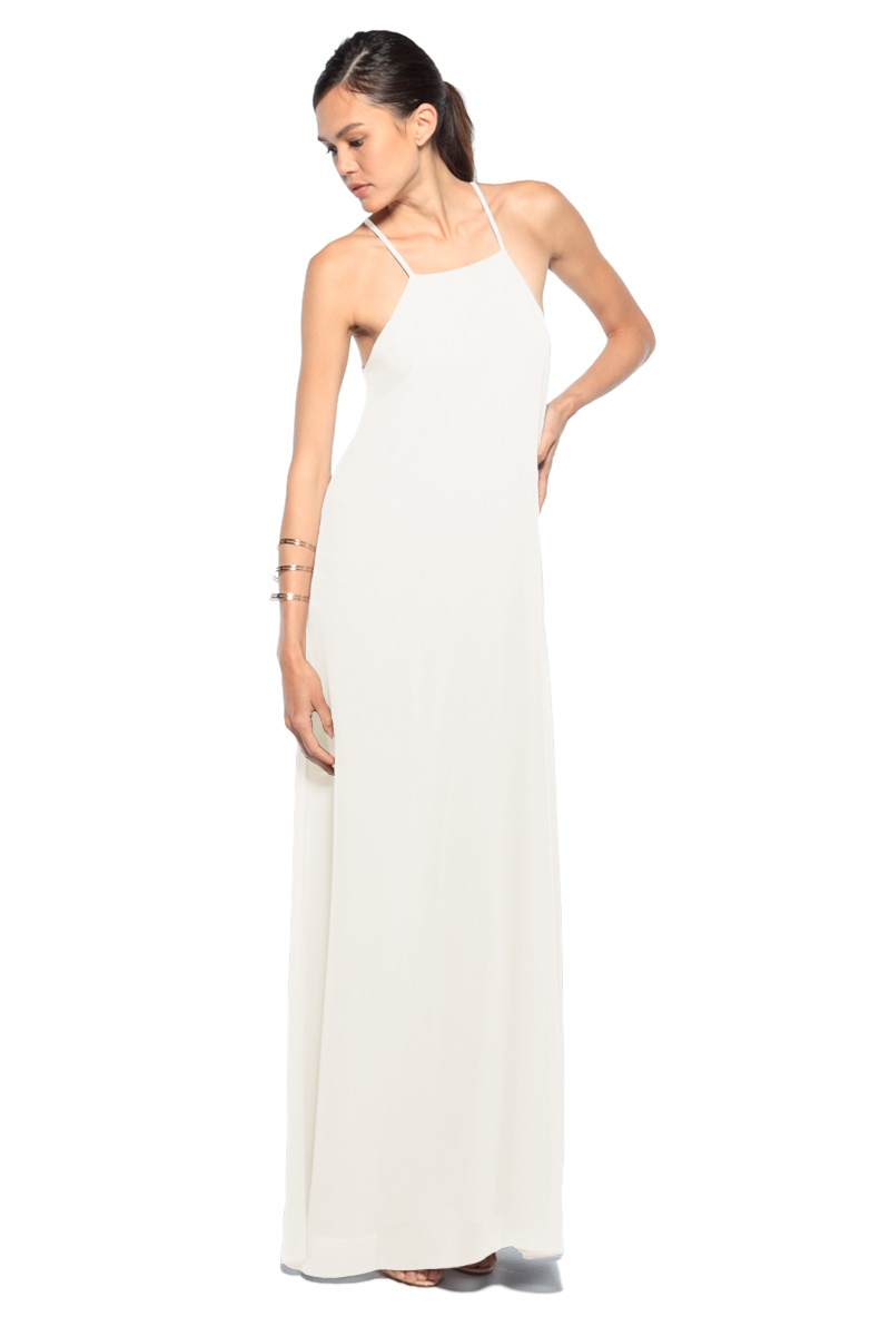 Aleisha
Photography: Tyler William Parker
Read More:
http://www.insideweddings.com/biz/joanna-august-los-angeles/8791/ Flattering on all figures, this simple sheath is the perfect dress to walk down the aisle in or out