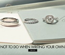 What You Should and Shouldn't While Writing Your Own Vows
Article: What You Should and Shouldn't Do While Writing Your Own Vows
Photography: Carasco Photography
Read More:
http://www.insideweddings.com/news/planning-design/what-you-should-and-shouldnt-do-while-writing-your-own-vows/3743/ Make people tear up, not cringe, through your ceremony.