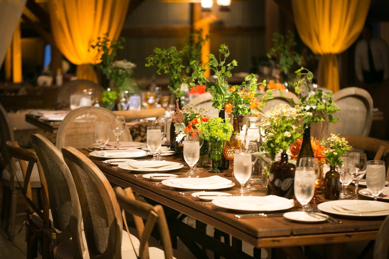 Reception Décor Photos Wood Reception Table Inside Weddings