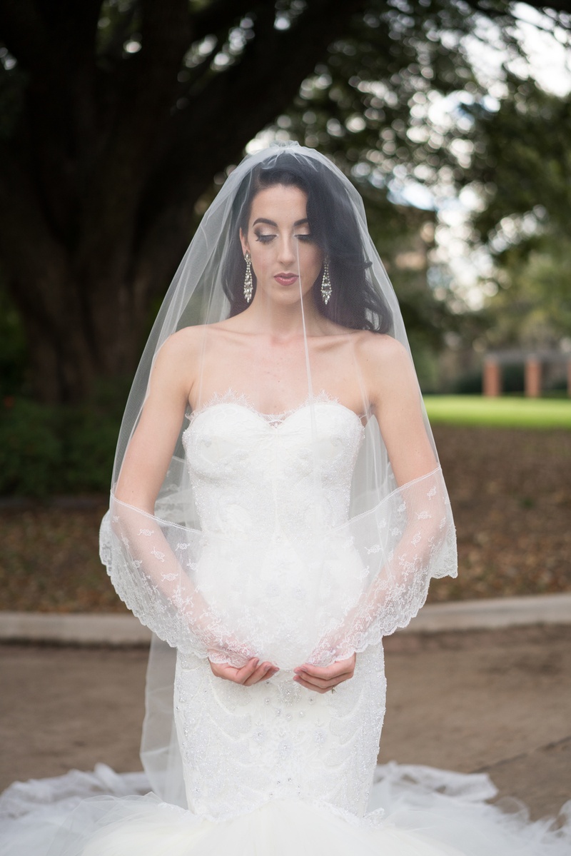 Bride Under Blusher Veil
Photography: Karlisch Photography
Read More:
http://www.insideweddings.com/weddings/indoor-ceremony-outdoor-reception-with-modern-details-in-dallas/954/ bride in nardos deisgns lace mermaid gown with blusher veil over her head