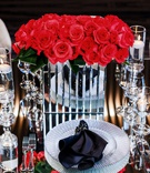 Vibrant Pink Roses and Mirrored Details
Photography: Visuals by Arpit
Read More:
http://www.insideweddings.com/weddings/downtown-styled-shoot-featuring-jewel-tones-and-modern-decor/1269/ bright pink roses in mirrored boxes on mirrored tables