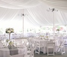 All-White Tented Reception