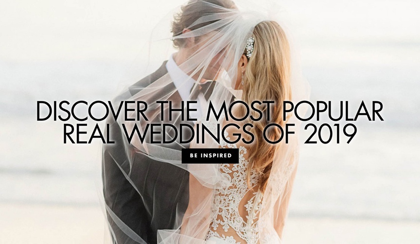 2019's Most Popular Weddings
Article: 25 Most Popular Real Weddings of 2019
Photography: Chard Photo
Read More:
http://www.insideweddings.com/news/planning-design/25-most-popular-real-weddings-of-2019/4976/ discover the most popular real weddings of 2019