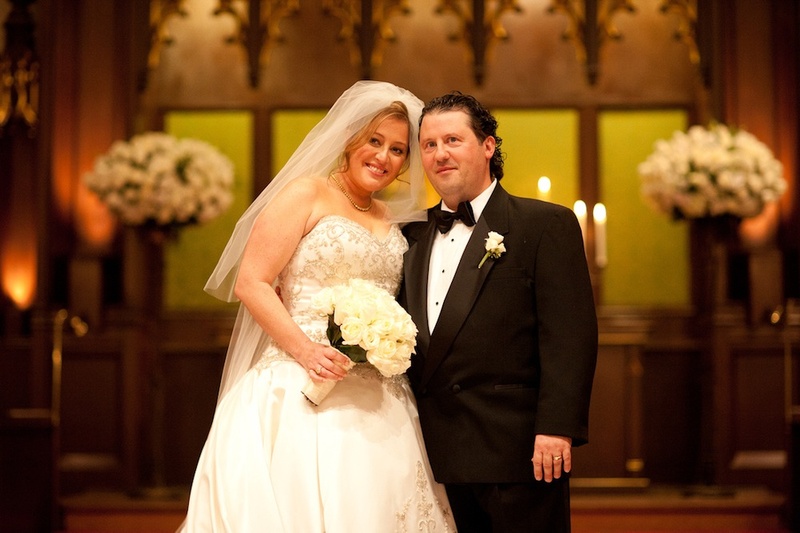 Bride and Groom at Church Ceremony
Photography: Jay Lawrence Goldman Photography
Read More:
http://www.insideweddings.com/weddings/classic-wedding-with-crystal-golden-details-in-beverly-hills/1/ Bride and groom smile at church ceremony altar