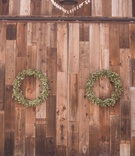 Greenery Wreaths on Barn Doors
Photography: Matt Kennedy Photography
Read More:
http://www.insideweddings.com/weddings/alfresco-ceremony-rustic-chic-barn-reception-in-san-luis-obispo/881/ Green leaf wreath decor on rustic vintage barn doors at winery vineyard wedding reception location