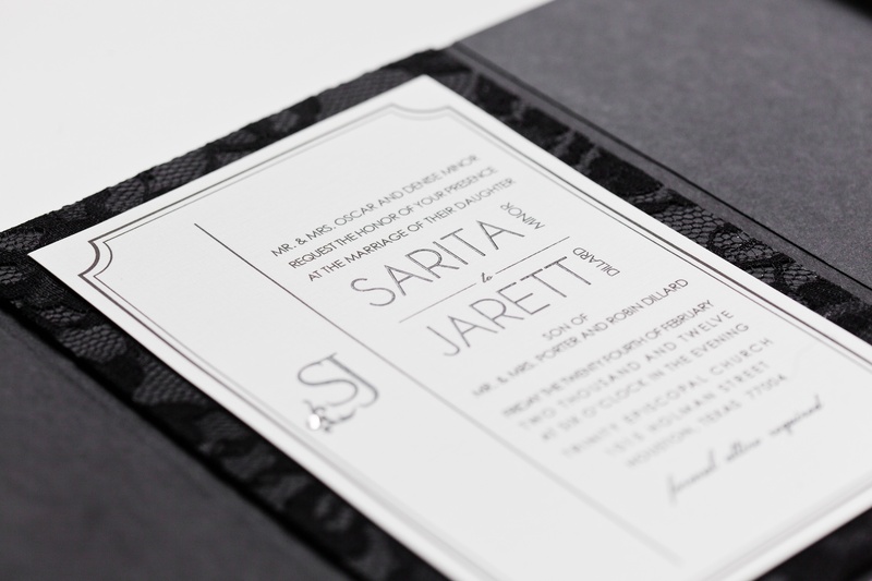 Sophisticated Wedding Invitation
Photography: Collins Metu Photography
Read More:
http://www.insideweddings.com/weddings/sarita-minor-and-jarett-dillard/432/ Jarett Dillard black and white wedding invite