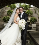 Groom with Bride Holding Large Bouquet
Photography: Annette Navarro
Read More:
http://www.insideweddings.com/weddings/romantic-garden-wedding-with-white-green-motif-in-cincinnati/959/ groom bride holding large bouquet wedding cincinnati Zuhair Murad gown veil outdoor pose smiles