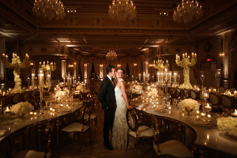 Bride %26 Groom at Opulent Reception
Photography: Alain Martinez Photography
Read More:
http://www.insideweddings.com/weddings/opulent-luxury-wedding-with-white-gold-color-scheme-in-palm-beach/1375/ wedding reception at the mar a lago club formal bride and groom serpentine tables candles white