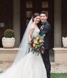 Couple's Portrait with Colorful Bouquet
Photography: Amanda Donaho Photography
Read More:
http://www.insideweddings.com/weddings/indoor-wedding-with-cultural-and-floral-elements-in-dayton-ohio/972/ couples portrait colorful bouquet wedding dayton ohio interracial long veil tux dress