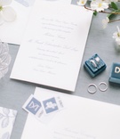 Elegant Blue %26 White Invitation Suite
Photography: Switzerfilm
Read More:
http://www.insideweddings.com/weddings/romantic-greenhouse-inspired-wedding-with-a-spring-color-palette/1352/ classic wedding invitation white blue floral envelope liner stamps calligraphy