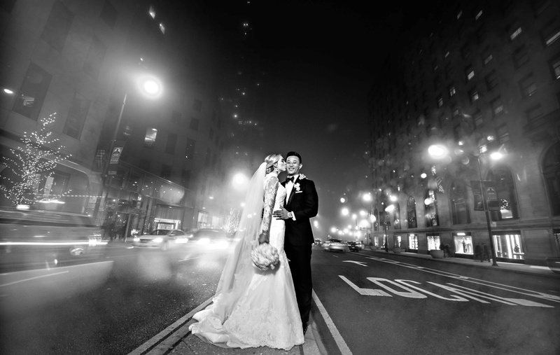 Black and White Photo of Bride and Groom in Chicago Street
Photography: Carasco Photography
Read More:
http://www.insideweddings.com/weddings/new-york-yankees-infielder-marries-in-opulent-chicago-soiree/764/ rob refsnyder of new york yankees and bride in matthew christopher gown in chicago street