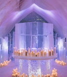 Pillar Candles at Ice Altar
Photography: Joel %26 Justyna
Read More:
http://www.insideweddings.com/weddings/dreamy-winter-destination-wedding-in-an-ice-castle-in-quebec-city/1270/ wedding ceremony ice castle altar chapel snow flooring candles of different heights