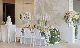 Lush Tablescape in Pale Hues
Photography: Carasco Photography
Read More:
http://www.insideweddings.com/weddings/inspirational-wedding-shoot-with-light-fresh-color-palette/1167/ wedding inspiration greenery, yellow and white color scheme, marble details
