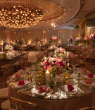 Ballroom Wedding with Pink Décor
Photography: Jay Lawrence Goldman Photography
Read More:
http://www.insideweddings.com/weddings/outdoor-ceremony-ballroom-reception-with-pink-flowers-greenery/1135/ beverly hills hotel ballroom wedding reception pink roses hanging from chandelier dance floor pink