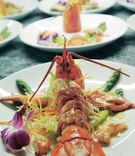 Lobster Dinner
Photography: Kerry Kara Photography
Read More:
http://www.insideweddings.com/weddings/modern-wedding-at-james-bonds-diamonds-are-forever-location/120/ Le Vallauris catering menu item