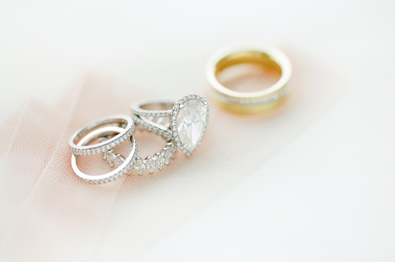 Sparkling Wedding Jewelry
Photography: KT Merry Photography
Read More:
http://www.insideweddings.com/weddings/soft-hued-spring-wedding-at-the-breakers-in-palm-beach-florida/581/ Pear-shaped engagement ring with split shank