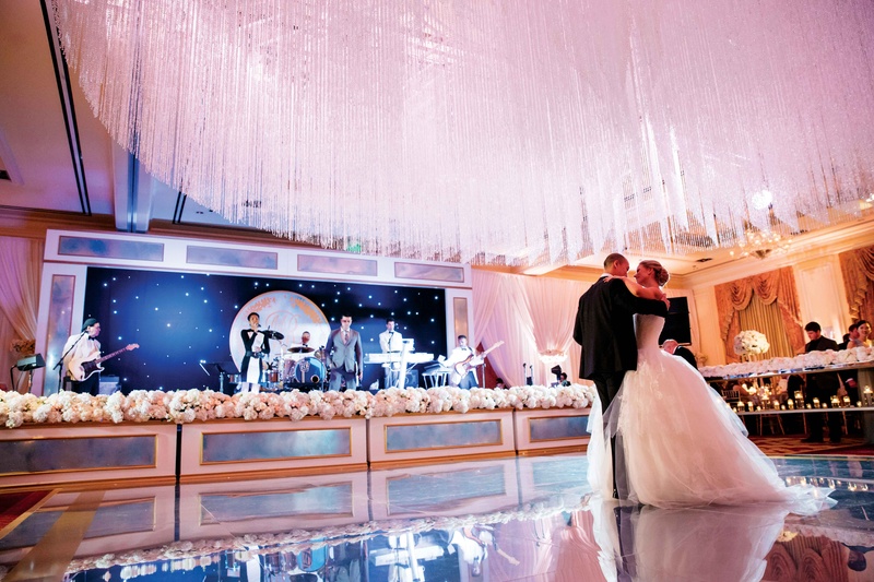 Reception Décor Photos Crystal Ceiling Treatment Over Dance Floor