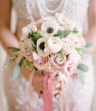 White %26 Pink Bridal Bouquet
Photography: Milton Photography
Read More:
http://www.insideweddings.com/weddings/inspirational-pastel-wedding-at-a-french-chateau-in-paris-france/650/ Bride's bouquet of white anemones and ranunculus, and pink roses and lisianthus