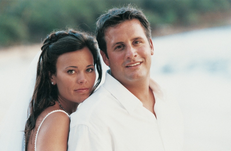 Bride and Groom Portrait
Photography: David Michael Photography
Read More:
http://www.insideweddings.com/weddings/tropical-seaside-wedding-in-lanai-hawaii/60/ newlyweds at beach wedding