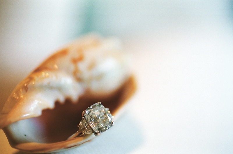 Four-Prong Engagement Ring
Photography: frame.thirty.six photography
Read More:
http://www.insideweddings.com/weddings/tropical-inspired-spring-wedding-at-the-bel-air-bay-club/236/ Platinum engagement ring inside seashell
