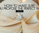 The Dos and Don'ts of Proposing
Article: The Dos and Don'ts of Proposing
Photography: Gloria Mesa Photography
Read More:
http://www.insideweddings.com/news/planning-design/the-dos-and-donts-of-proposing/4610/ solitaire diamond engagement ring on shoe ruffle, dos and don'ts of proposing