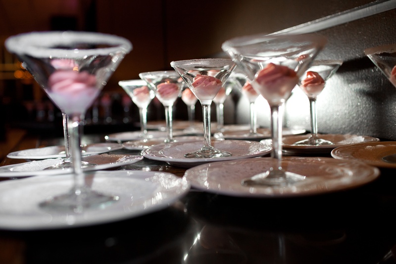 Pink Ice Cream
Photography: Collins Metu Photography
Read More:
http://www.insideweddings.com/weddings/sarita-minor-and-jarett-dillard/432/ Martini glasses with sugar rims filled with pink ice cream