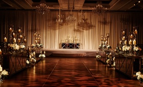 Elegant, Mirrored Ceremony Details
Photography: KingenSmith
Read More:
http://www.insideweddings.com/weddings/an-opulent-spring-wedding-with-timeless-elegant-decor-in-chicago/1007/ Opulent Chicago wedding ceremony decor with drapery chandeliers white flowers mirror details