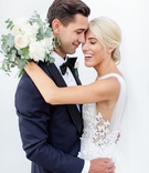 Happy Couple in Greece
Photography: Thanos Asfis Photography
Read More:
http://www.insideweddings.com/weddings/four-day-destination-wedding-celebration-on-island-in-greece/1299/ bride in francesca miranda wedding dress with butterfly appliques, groom in navy tux