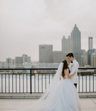 Atlanta Wedding Couple
Photography: Janelle Elise Photography
Read More:
http://www.insideweddings.com/weddings/luxurious-real-wedding-with-gold-ivory-blush-palette-in-atlanta/1209/ bride in tara keely ball gown wedding dress veil groom in white tuxedo jacket bow tie atlanta ga