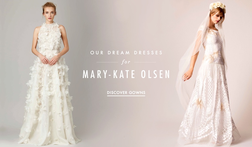 Our Wedding Dress Picks For Mary-Kate Olsen
Article: Our Wedding Dress Selections for Mary-Kate Olsen
Photography: Courtesy of Lela Rose and Temperley Bridal
Read More:
http://www.insideweddings.com/news/celebrity-style/our-wedding-dress-selections-for-mary-kate-olsen/2629/ Wedding dress predictions for Mary-Kate Olsen wedding to Olivier Sarkozy