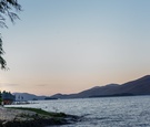 Couple by Lake at Sunset