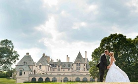 Bride and Groom Kiss at Oheka Castle
Photography: Brett Matthews Photography
Read More:
http://www.insideweddings.com/weddings/romantic-fairy-tale-castle-wedding-in-new-york/389/ Bride and groom kiss in front of Oheka Castle