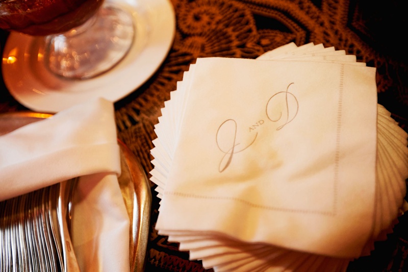 Personalized Beverage Napkins
Photography: KingenSmith
Read More:
http://www.insideweddings.com/weddings/luxurious-wedding-featuring-sentimental-butterfly-decor-in-chicago/1348/ personalized beverage napkins initials of bride and groom with elegant border