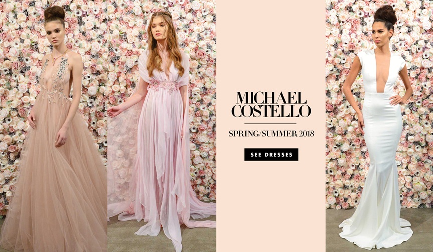 Michael Costello Spring/Summer 2018
Article: See Michael Costello's Spring / Summer 2018 Collection
Photography: Andrew Werner
Read More:
http://www.insideweddings.com/news/fashion/see-michael-costellos-spring-summer-2018-collection/3959/ Michael Costello Spring Summer 2018 Bridal Collection Couture Collection